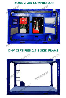 20FT DNV 2.7-1 Оффшорные контейнеры для газовых нефтяных месторождений Платформа подъема Скид-шлинги Стартовая система 24В постоянного тока Электрический старт