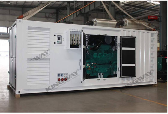 Тихий крыш 875kva 700kw 400v 50hz 3 фазы 4 провода дизельный генератор тихий
