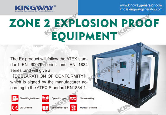 Supply 250kva 400v 50hz 3 phase 4 wire  diesel engine  ex-proof Atex zone 2 offshore generator