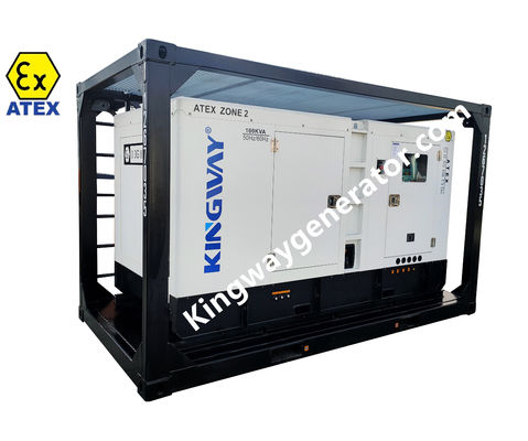 Использование оффшорной платформы 150KVA ATEX сертифицированная зона 2 Температурный класс T3 взрывостойкий дизельный генератор