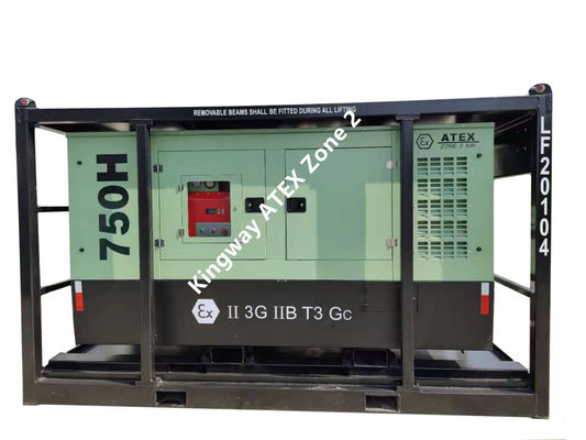 60kva 400v 50hz 3 фазы 4 проволока взрывозащищенный дизельный двигатель ATEX сертифицированный зона 2 номинальный генератор dnv для оффшора