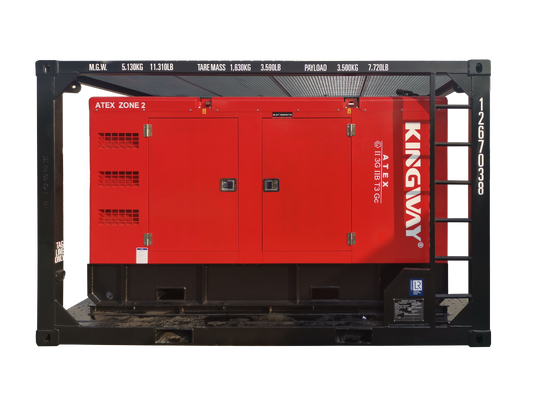 500 кВА Kingway ATEX Zone 2 T3 Противовзрывный тихий дизельный генератор с сертифицированной рамкой подъема DNV