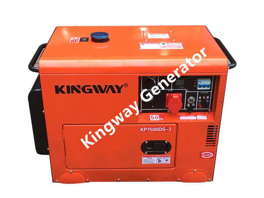 Набор генератора 8KVA оранжевого генератора цвета портативного молчаливый 12Hp