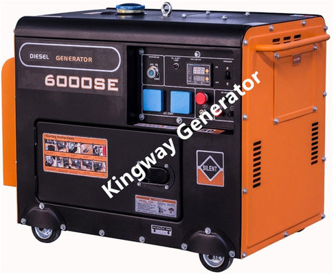 Набор генератора 8KVA оранжевого генератора цвета портативного молчаливый 12Hp