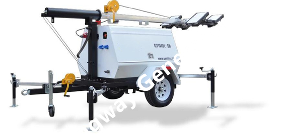 9m Lifting Height Light Tower Kubota Engine For Construction Site