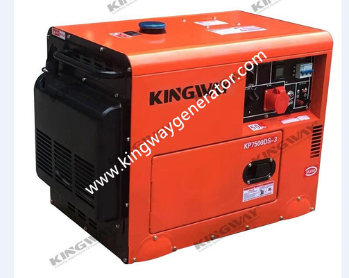 Набор генератора 8KVA оранжевого генератора цвета портативного молчаливый 12Hp
