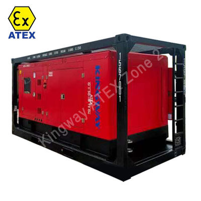 45kva 400v 50hz 3 фазы 4 проволока взрывостойкий дизельный двигатель DNV2.7-1 Сертифицированная подъемная рама ATEX дизельный генератор для зоны 2